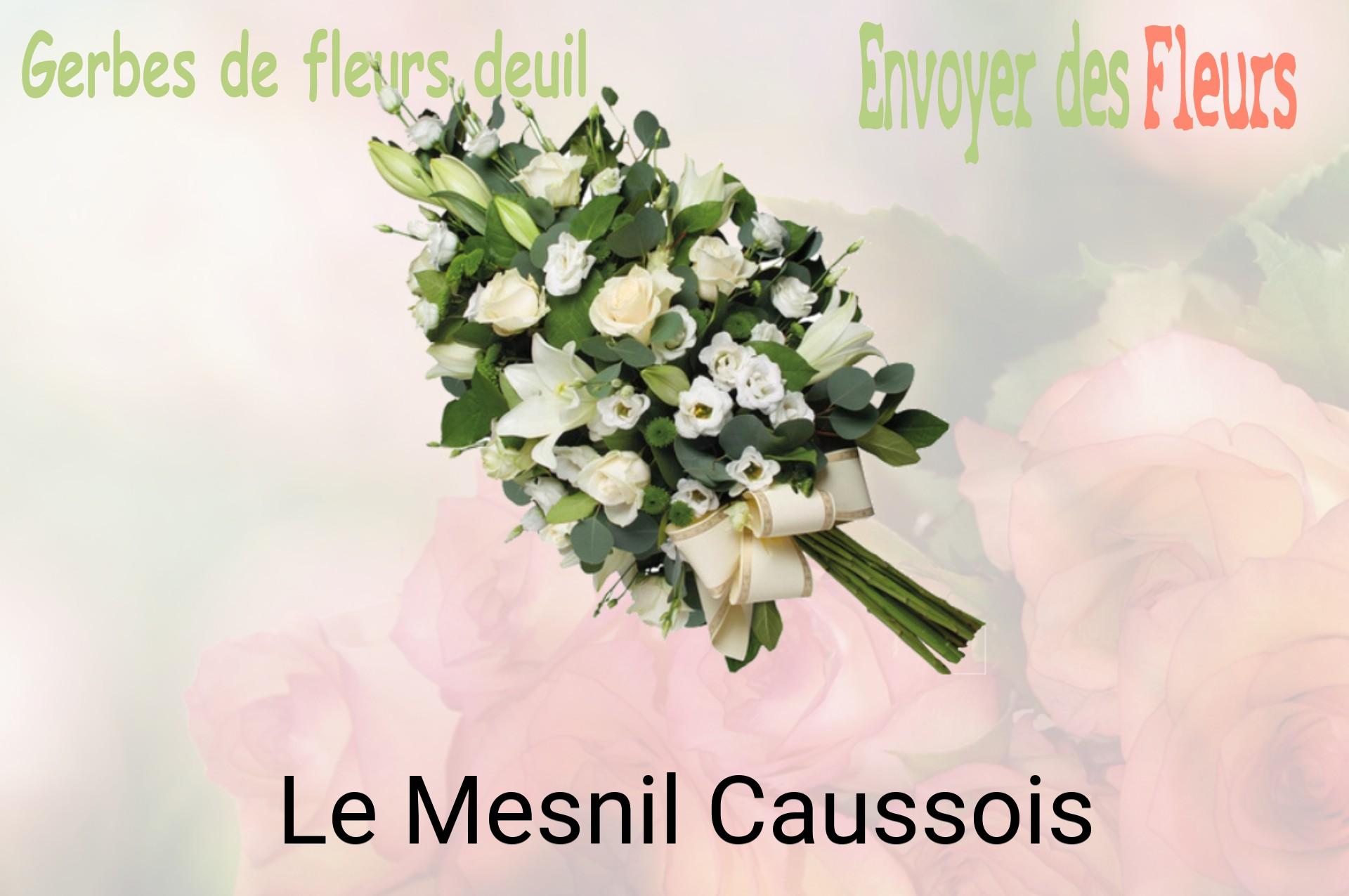 Gerbe de fleurs de deuil livrée à Le Mesnil-Caussois